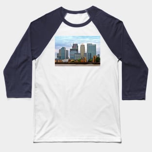 Canary Wharf London Docklands England UK Baseball T-Shirt
